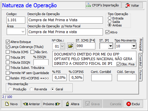 Natureza de operacao3